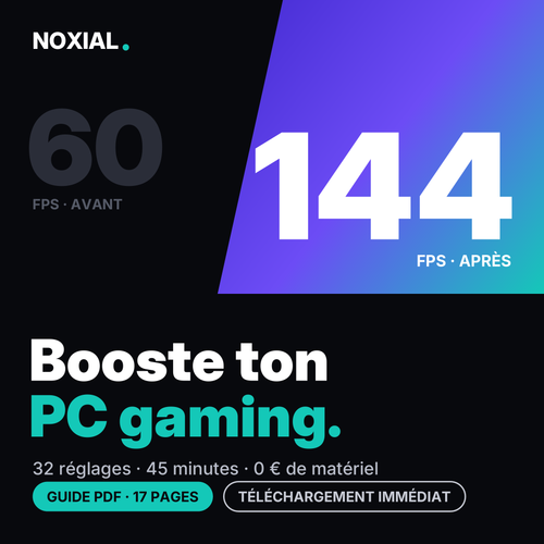 Guide PDF Booste ton PC gaming Noxial – couverture