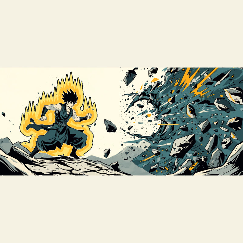 Tapis XXL Manga Shonen — 90 × 40 cm